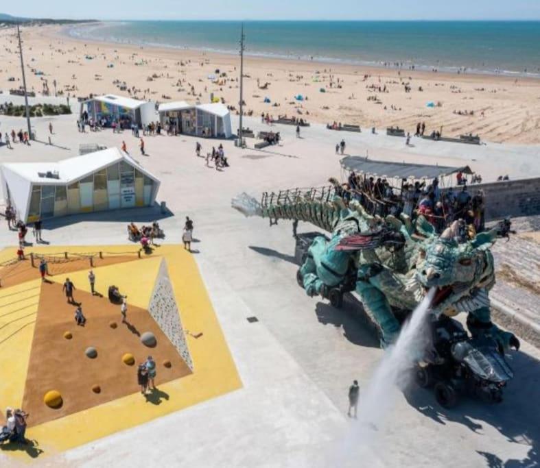 Duplex Calais Nord A 2 Pas De La Plage Exterior photo
